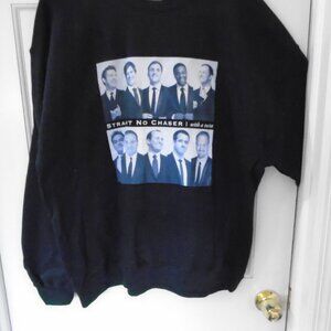 Straight No Chaser Black Sweatshirt Size XL NWOT